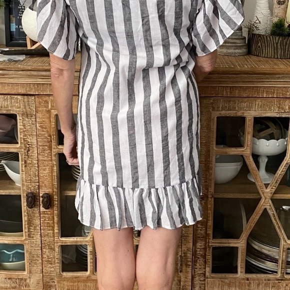 Who What Wear Striped Summer Dress -> Who What Wear Striped Summer Dress - Picture 6 of 8